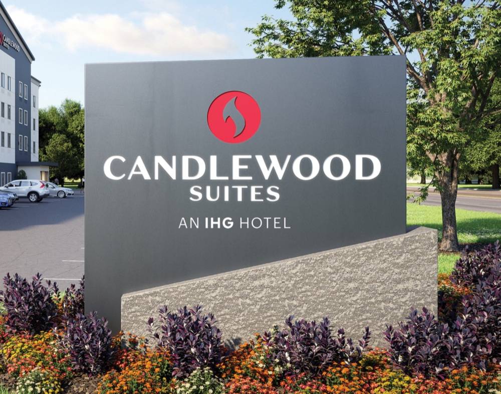 The entrance of the Candlewood Suites St. John\'s C