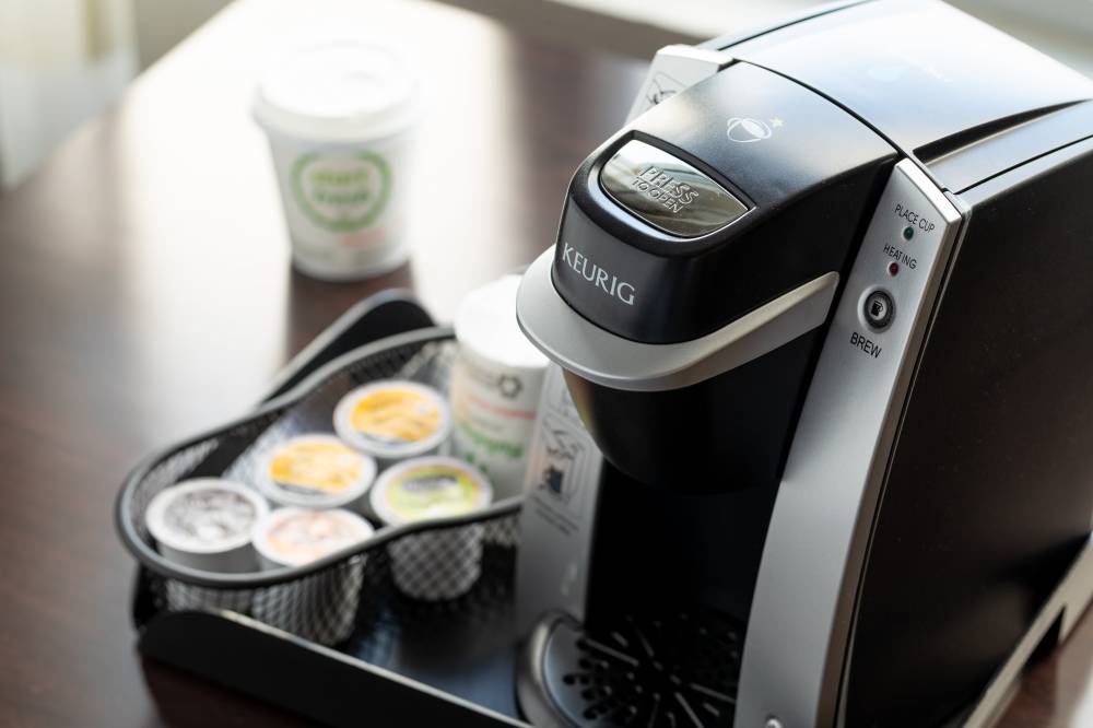 Coffee machine in all guest rooms